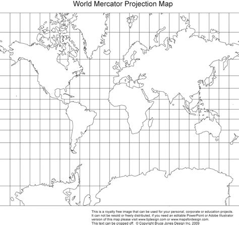 World Map Mercator Projection Printable Printable Maps