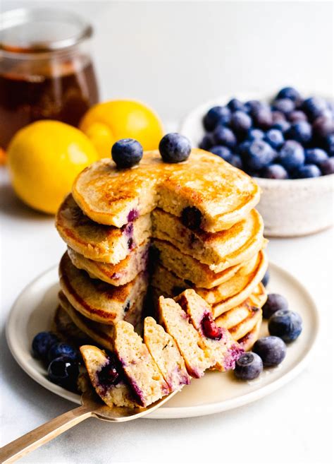 Healthy Blueberry Lemon Pancakes Daisybeet