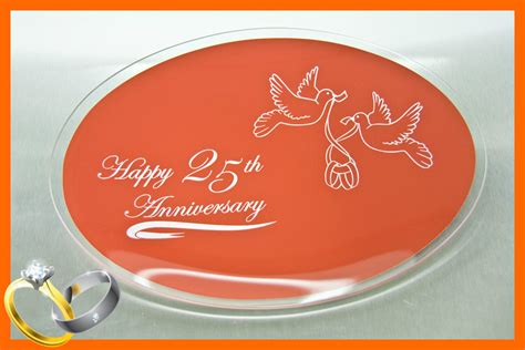 200+ 25th wedding anniversary best wishes and quotes. Happy 25th Anniversary plate - engravable oval