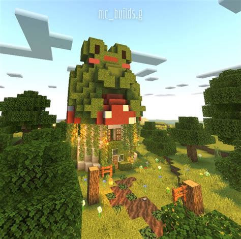 Mushroom Frog Home 🍄 🐸 Minecraft Pe Minecraft Designs Minecraft