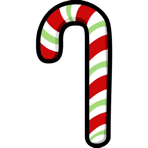 Red And Green Candy Cane Free Svg