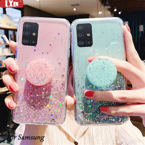 3d Cute Bling Glitter Soft Clean Case For Samsung A51 A71 4g 5g A11 A31