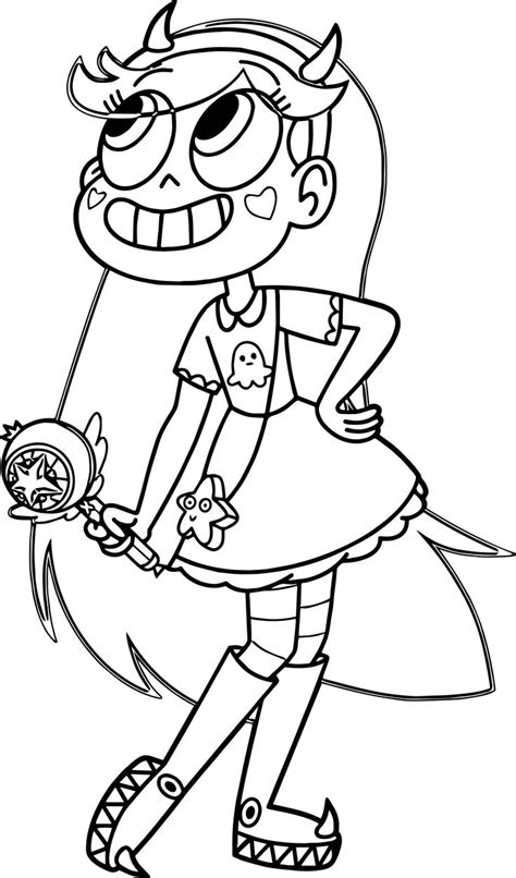 cool Star Vs The Forces Of Evil Butterfly Coloring Page | Абстрактные