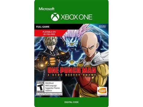 We'll keep you updated with additional codes once they are released. ONE PUNCH MAN: A HERO NOBODY KNOWS Xbox One [Digital Code ...