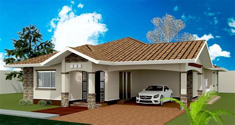 3 bedroom bungalow floor plan in nigeria. MODEL 3-3 BEDROOM BUNGALOW DESIGN - Negros Construction