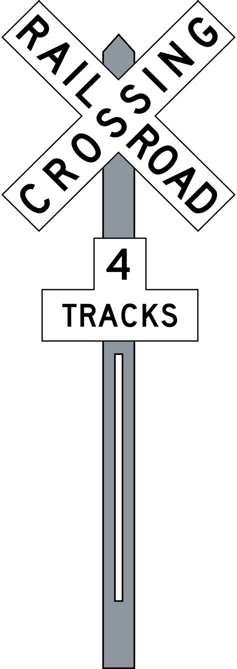 Clip Art Railroad Crossing Sign Railroad Crossing Sign Vector Images