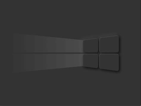2732x2048 Windows 10 Dark Mode Logo 2732x2048 Resolution Wallpaper Hd