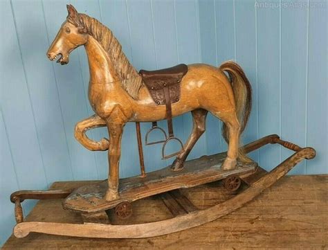 Antiques Atlas Rocking Horse Antique Edwardian 1906 Hand Carved