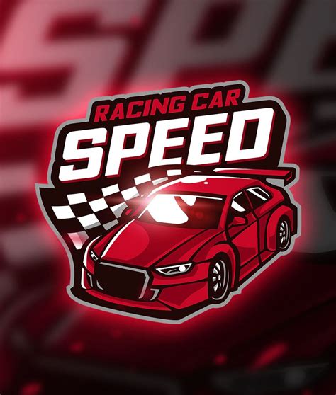 Racing Car Mascot And Esport Logo Vector Car Logo Design Logo Logo