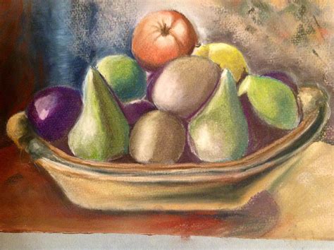 Fruit Bowl Painting Art Fruit Bowl