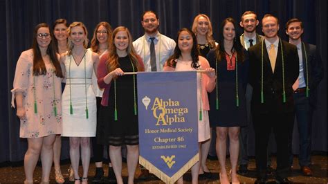 Wvu School Of Medicine Alpha Omega Alpha Honor Society Inducts New