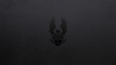 Find black screen wallpapers hd for desktop computer. black background, Halo, UNSC, Video games, Minimalism ...