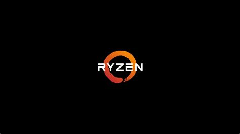 4k Amd Ryzen Logo Simple Typography Simple Background Hd