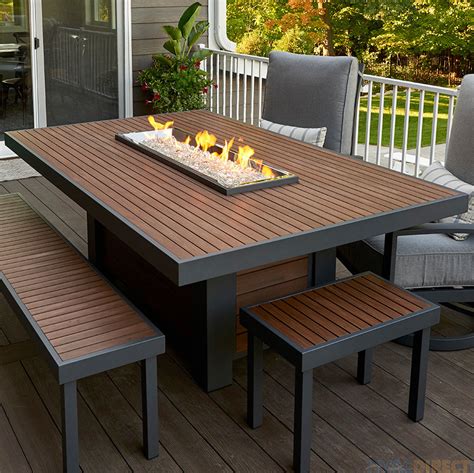 Check spelling or type a new query. The Outdoor Greatroom Kenwood Dining Gas Fire Pit Table ...