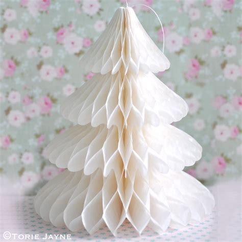 White Paper Honeycomb Christmas Tree Torie Jayne