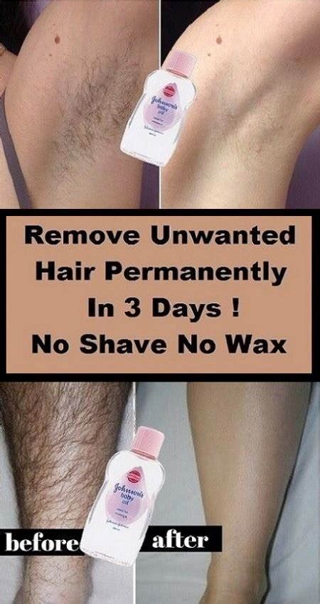 remove unwated hair permanently in three days no shave no wax removal facial and body hair