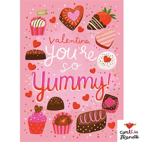 Valentine Youre So Yummy Cynthia Frenette Art And Design