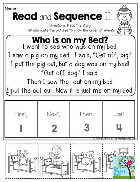 Cut And Paste Sequencing Worksheet