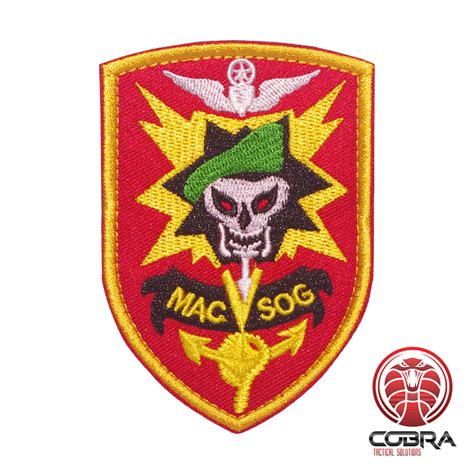 Mac Sog Vietnam Geborduurde Militaire Patch Velcro Military Airsoft