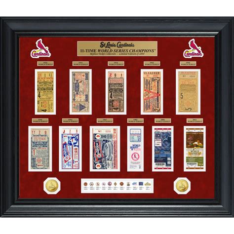 St Louis Cardinals Deluxe World Series Ticket Frame From Sportys