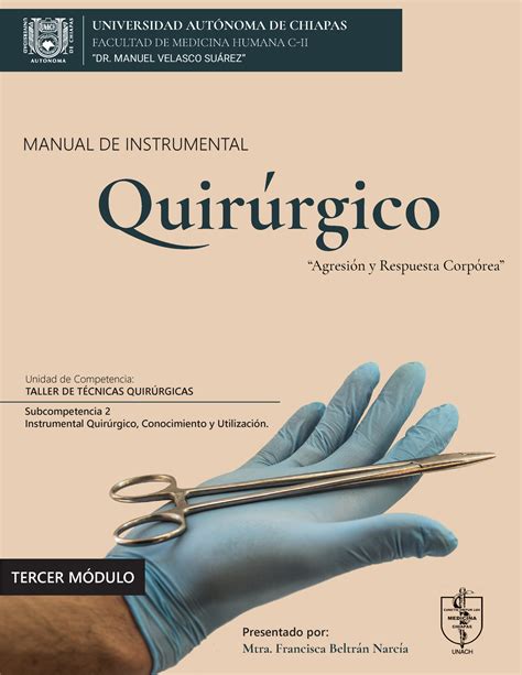 Manual De Instrumental Quirúrgico Sofía Universidad Aut”noma