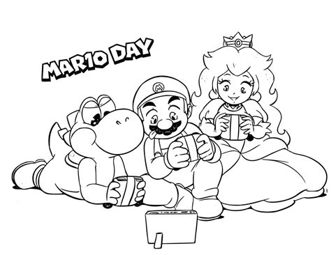 Printable Mario Bros Coloring Pages