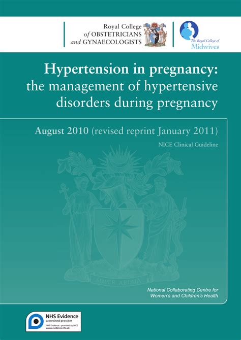 Pdf Nice Clinical Guideline 127 Hypertension In Pregnancy The