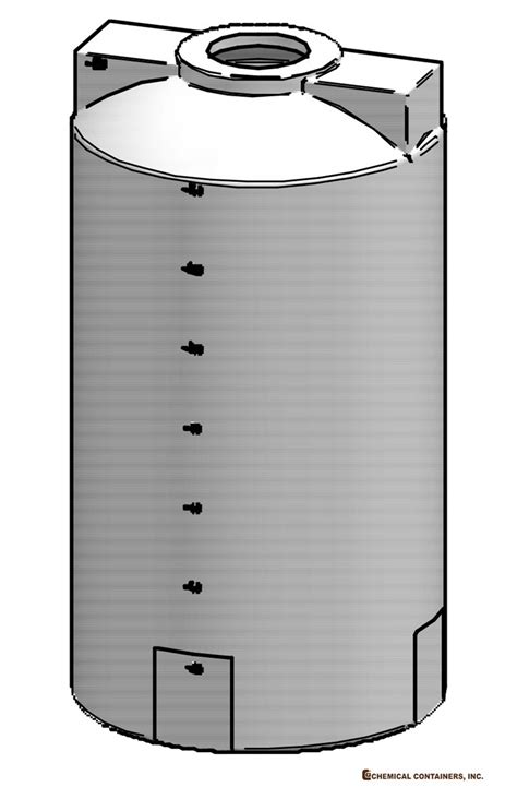 Cci 150 Gallon Polyethylene Vertical Storage Tank 30 D X 56 H