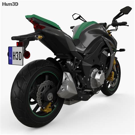 Kawasaki updated the bike in 2007 with better styling, a slicker gearbox and rubber. Kawasaki Z1000 2014 3D model - Vehicles on Hum3D