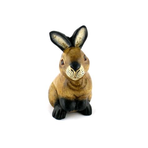Fair Trade Rabbit Carving £1099 Fair Trade Wooden Carvings