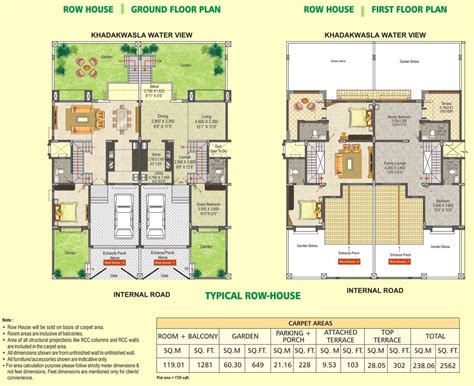 Row house plans in 1500 sq ft townhouse designs modern townhouse house design. Row House Floor Plan Dsk Meghmalhar Phase Bhk Flats - Home ...