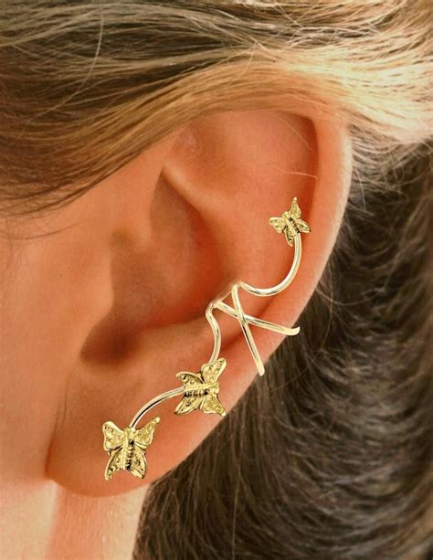 Ear Charms® Ear Cuff Non Pierced Earring Climbers Full Ear Etsy Silver Ear Cuff Ear Jewelry