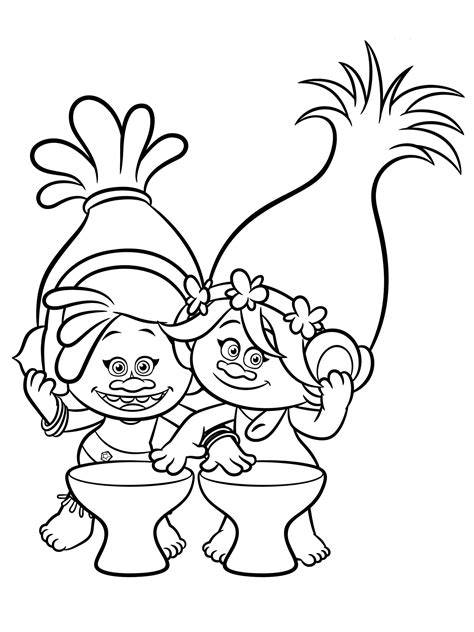 Trolls is a 2016 cgi musical film based on the famous characters of the troll dolls. Trolls Coloring pages to download and print for free