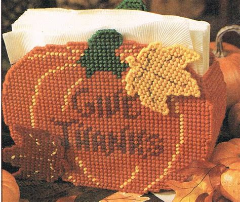 Thanksgiving Napkin Holder Plastic Canvas Pattern By Evermickey