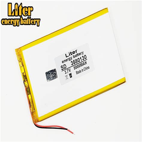 37v Lithium Tablet Polymer Battery 3580130 5000mah Mobile Power Tablet