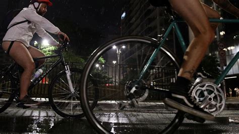 Cyclists In Brazil Take On The Streets Nude To Display Their Vulnerability To Accidents Ht Auto