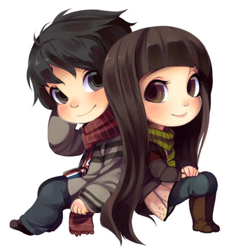 Download Cute Couple Anime Free Transparent Image Hq Hq Png Image