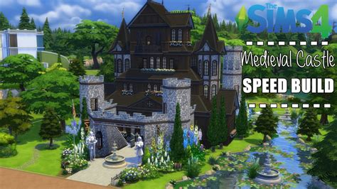 Sims 4 Building Medieval Castle Youtube