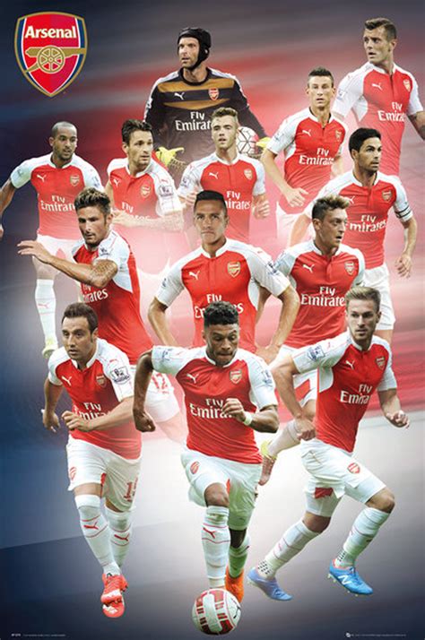 Welcome to arsenal's official youtube channel watch as we take you closer and show you the personality of the club. Arsenal FC - Players 15/16 - Poster - 61x91,5