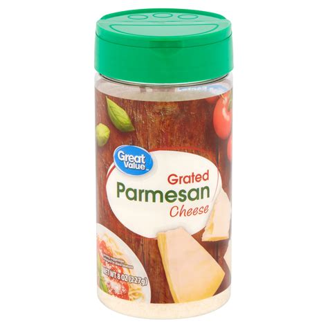 Great Value Grated Parmesan Cheese, 8 oz - Walmart.com