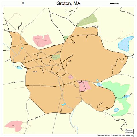 Groton Massachusetts Street Map 2527445