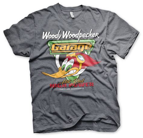 Woody Woodpecker Hot Rod Garage T Shirt Shirtstore