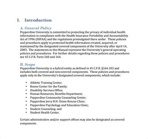 12 Policy And Procedure Templates To Download Sample Templates