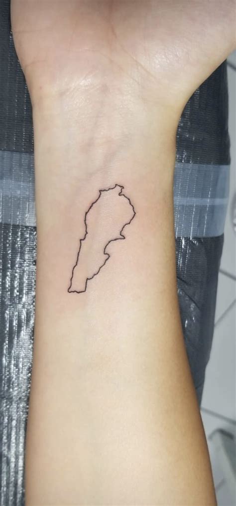 Lebanese Map Tattoo Map Tattoos Tattoos For Women Tiny Tattoos