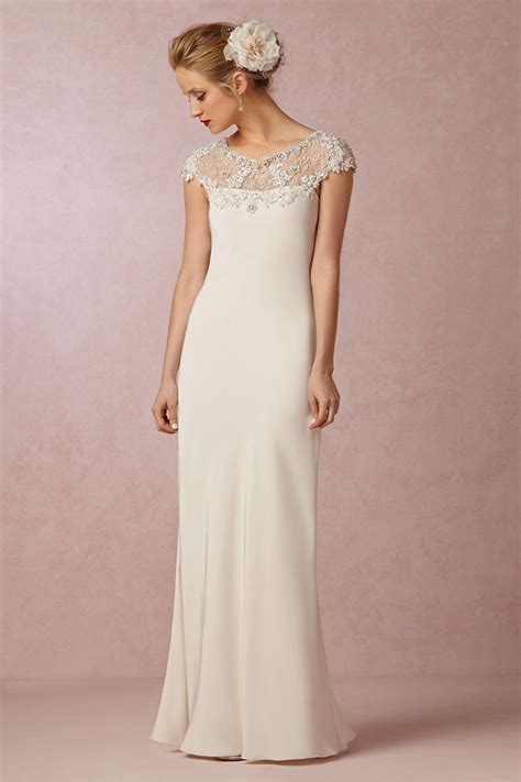 Lean into those fairytale vibes, but modernize your look with a flattering illusion sleeve in place of the retro puff. 35 Inspirational Ideas of Simple Wedding Dresses | The ...