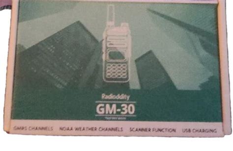 Radioddity Gm 30 Gmrs Radio Handheld 5w Long Range Two Way Radio For