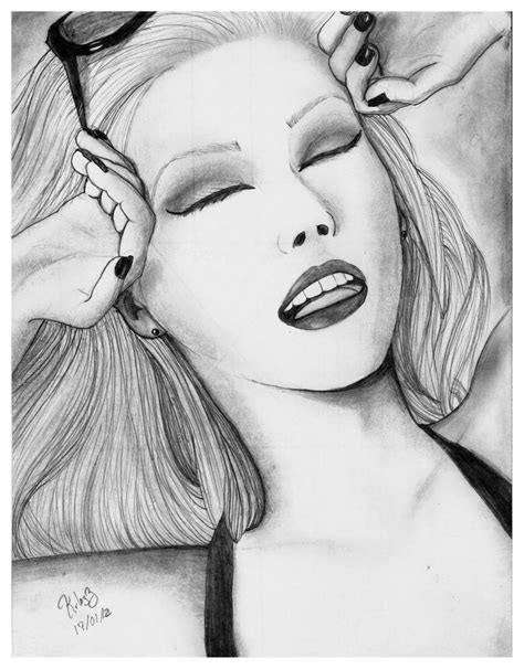 Christina Aguilera Portrait I By Krlozaguilera On Deviantart