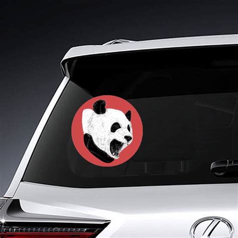 Illustration Of Angry Panda Sticker