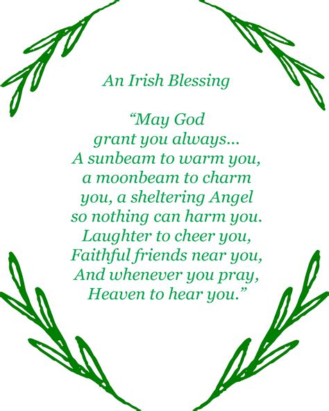 Free Printable Irish Blessings
