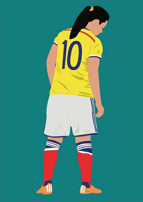 Yoreli Rincon Futbol Femenino Capitana Soccer Ilustracion Illustration Vector Art